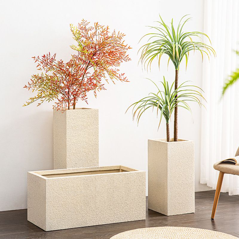 True stone paint cement flower box2